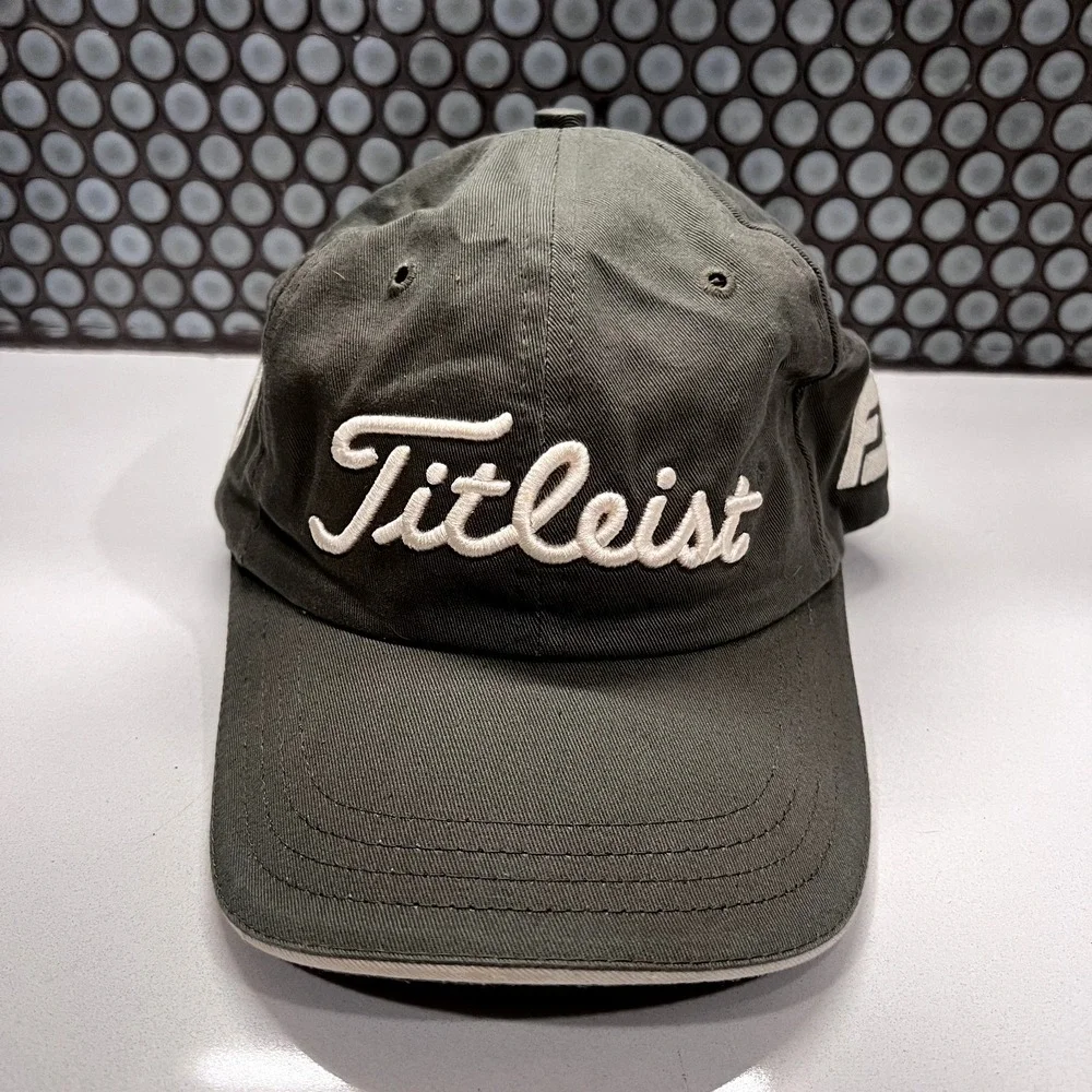 Titleist Hat Cap Strap Back Footjoy Golf‎ Adjustable Mens Green Adult Golfer